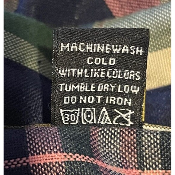 ATTITUDE PLAID Graffiti Print Plaid Button Down Shirt Men's 2XL - Picture 14 of 14